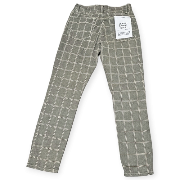 NWT Frame Le High Skinny Crop Window Pane Plaid Pants - Picture 3 of 6